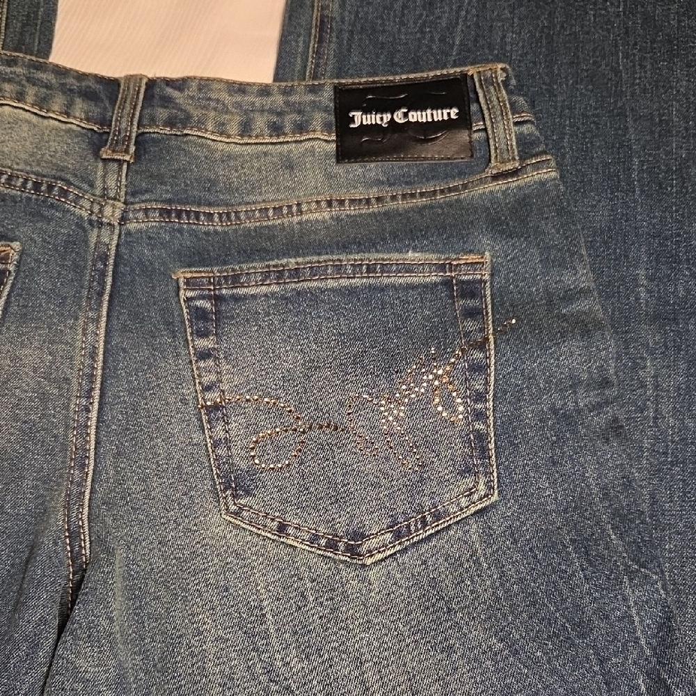 Juicy Couture Blue Wide Leg Jeans - Picture 6 of 6